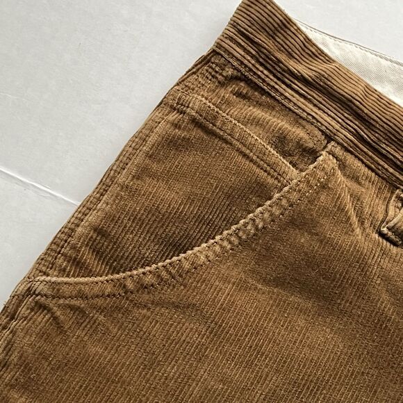 Wallace & Barnes Brown Cotton Corduroy Carpenter Painter Pants 33x30 J.Crew - Picture 7 of 14